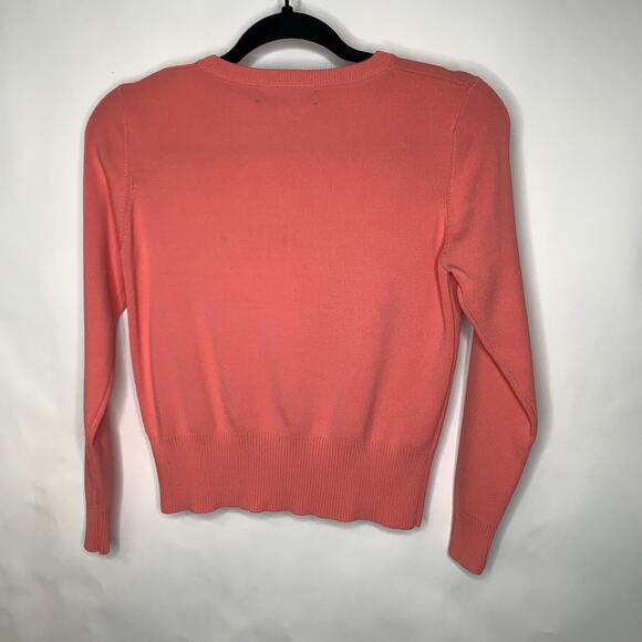 Vintage JAC Coral Button Front Cardigan Sz ? Small? - Picture 6 of 8